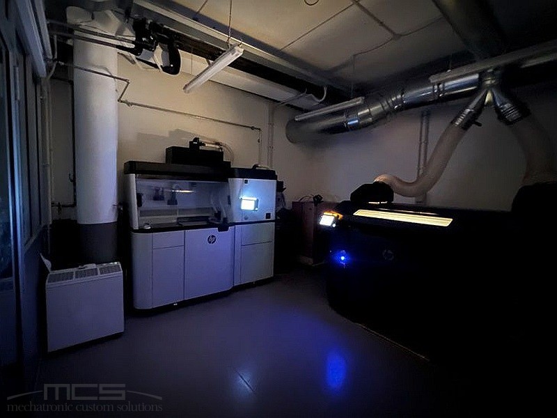 Nuovo impianto di stampa 3D - visione notturna